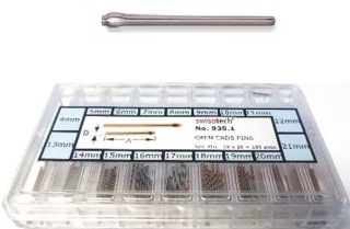 Assorted Open End Watch Pins, 4mm - 21mm Box