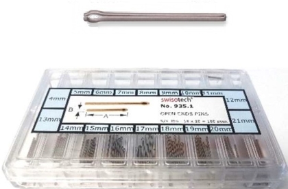 Assorted Open End Watch Pins, 4mm - 21mm Box