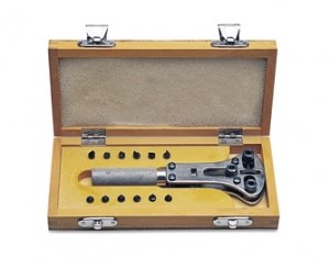 Jaxa-Style Watch Case Wrench in Wooden Box