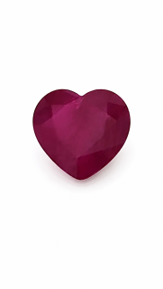 6.90X6.80MM Ruby Genuine Heart