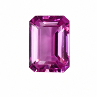 7x5 MM Pink Sapphire Genuine Emerald Cut