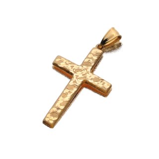 14K Yellow Cross