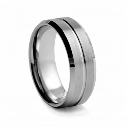 Tungsten Ring #129 - 8mm Wide
