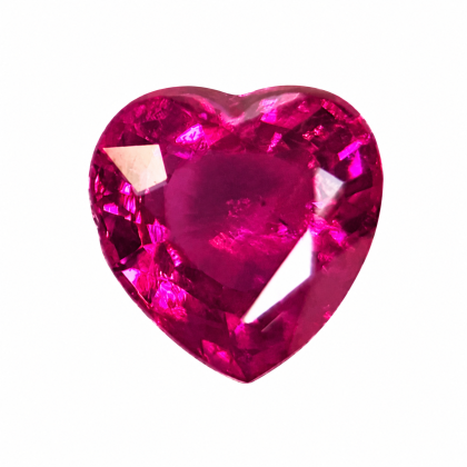 5x5  MM Ruby Genuine Heart