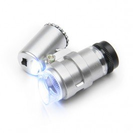 16 X MINIATURE MAGNIFIER WITH UV LIGHT