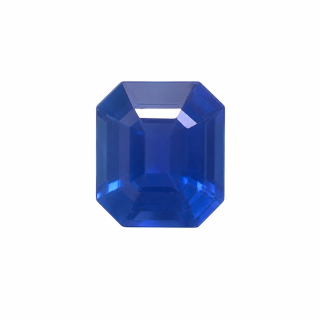 5.2x4.9MM Blue Sapphire Genuine Emerald Cut
