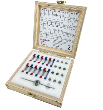 SWISOTECH SET OF SCREW DIES HSS AND TAPS