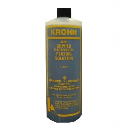 Krohn Industries Cohler 18k Gold Pen Plating Solution - 1 Oz Bottle For Felt Tip Electroplating Pens