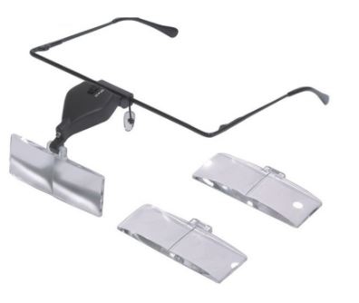 Headwear Magnifiers with LED Light