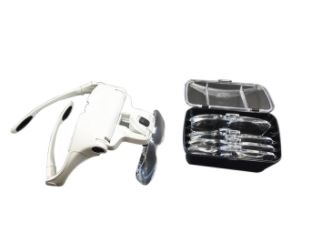 Interchangeable Head Magnifier with Optical Glass Lenses