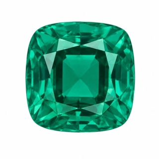6.5x6.5 Emerald Lab Created Cushion