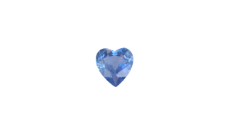 4.5x4.5 MM Blue Sapphire Genuine Heart