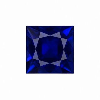 6x6 Blue Sapphire Lab Created Square