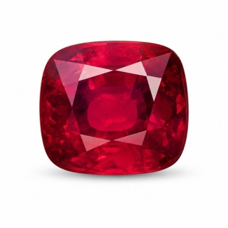 7.00MM Ruby Lab Created Cushion