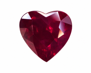 7.8x7.9 Ruby Genuine Heart