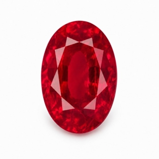 7x5MM Ruby Lab Created Oval