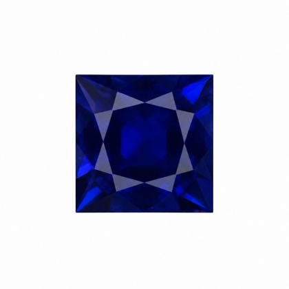 7x7 Blue Sapphire Lab Created Square