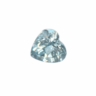 10x10 MM Aquamarine Genuine Heart