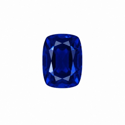 8x6MM Blue Sapphire Lab Created Cushion