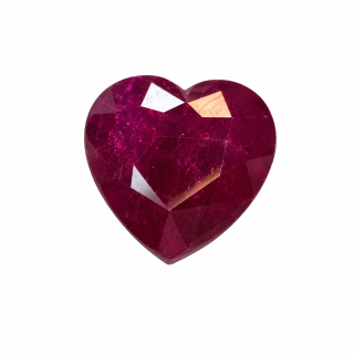 6.85x7.45 MM Ruby Genuine Heart 