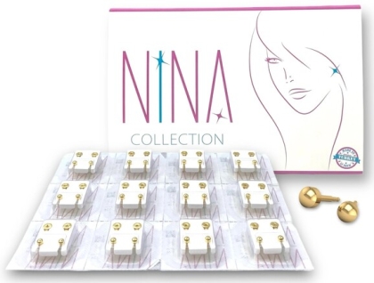 Nina Yellow Sterilized Ear Piercing Studs
