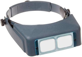 OPTIVISOR Headband Magnifier with Optical Glass Lenses