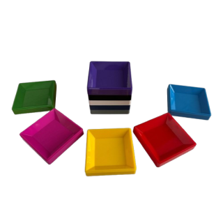 Jura Set of 10 Coloured Trays For Stones