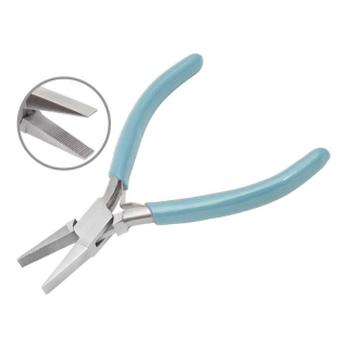 PREMIUM FLAT NOSE PLIERS SERRATED JAWS 115MM