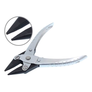 PREMIUM PARALLEL CHAIN NOSE PLIERS SERRATED JAWS 140MM