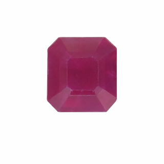 5.60x5.60mm Ruby Genuine Emerald Cut