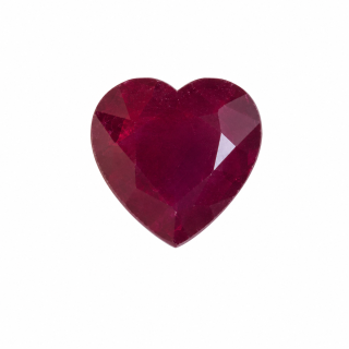 8x7.1 MM Ruby Genuine Heart