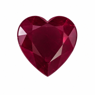 7.30X7.30 Ruby Genuine Heart