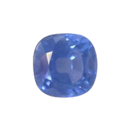 5x5mm Blue Sapphire Genuine Cushion
