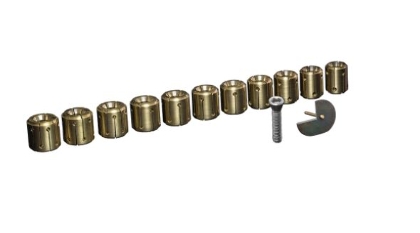 Jura MH.11 BRASS COLLET SET OF 15 WITH RADIUS DIVIDER 15MM TO 22MM