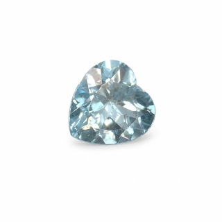 8x8 MM Aquamarine Genuine Heart