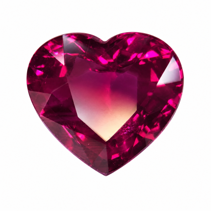 6.7x7.9 MM Ruby Genuine Heart