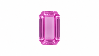 6x4 MM Pink Sapphire Genuine Emerald Cut