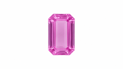 6x4 MM Pink Sapphire Genuine Emerald Cut