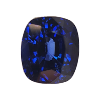 5.9x5.1 MM Blue Sapphire Genuine Cushion