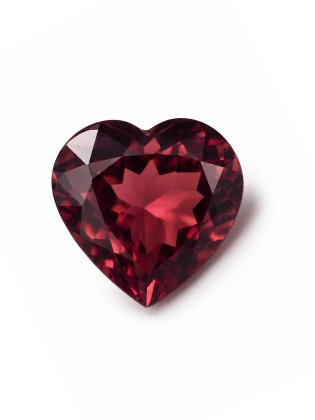 10x10 MM Pink Tourmaline Genuine Heart