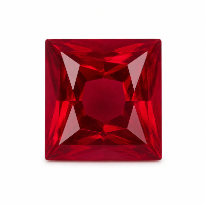 7x7 Ruby Lab Created Square