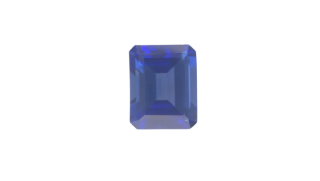 6x4MM Blue Sapphire Lab Created Emerald Cut