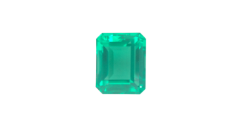 7x5MM Emerald Lab Created Emerald Cut