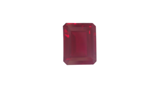 14x12 Ruby Lab Created Emerald Cut