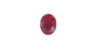 8x6MM Ruby Lab Created Oval