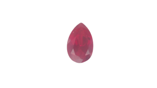 8x5MM Ruby Lab Created Pear