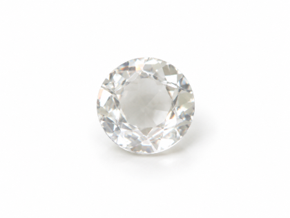 6.00 MM White Sapphire Genuine Round